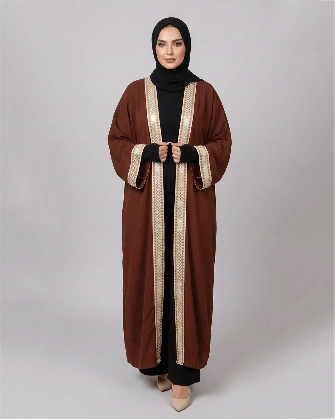 Diamond Kaftan - in Camel color