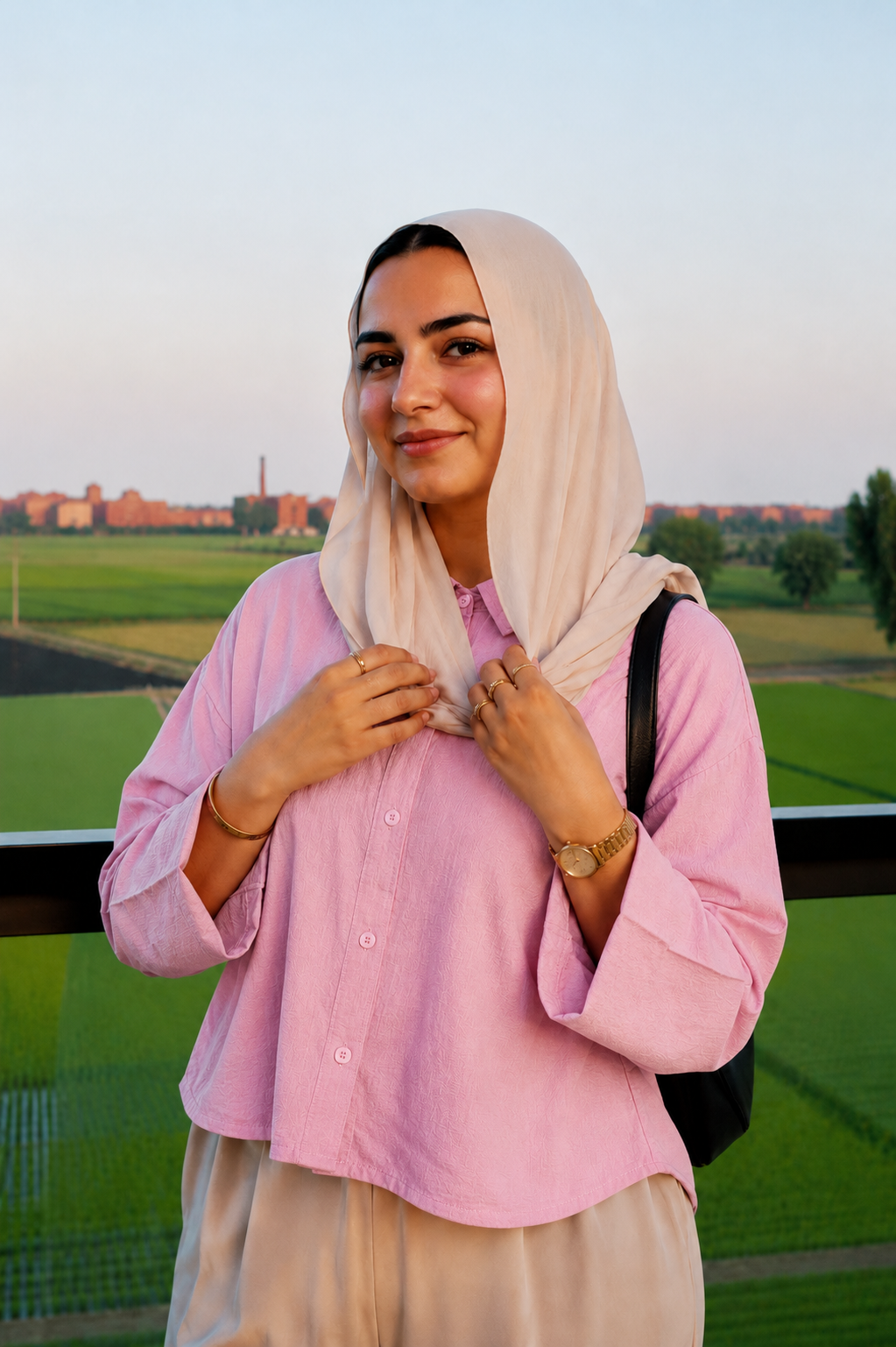 The Fold Shirt in pink