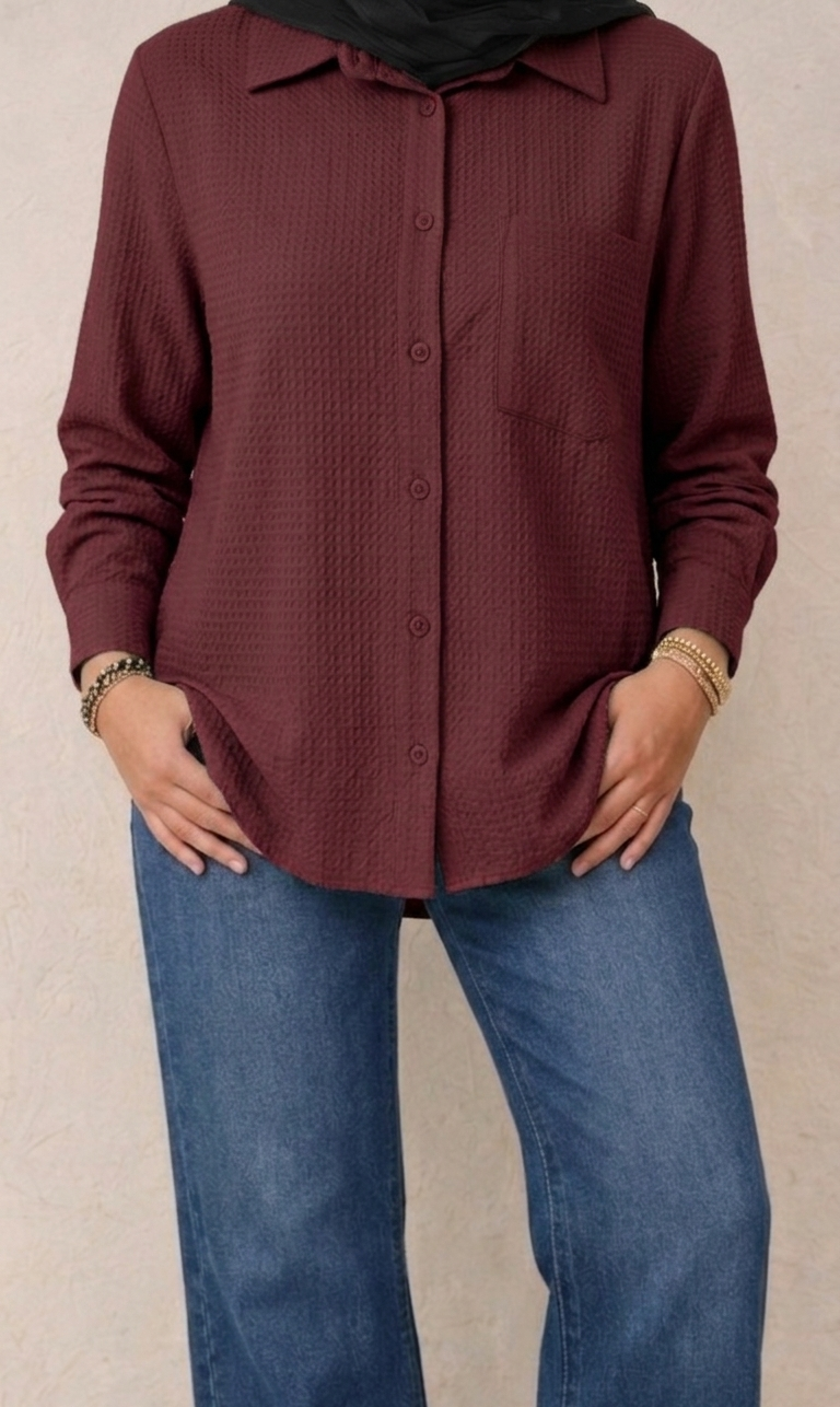 The Shirt in Dark Marron
