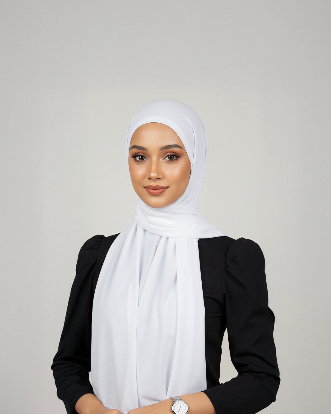 Lycra Duo Veil in white
