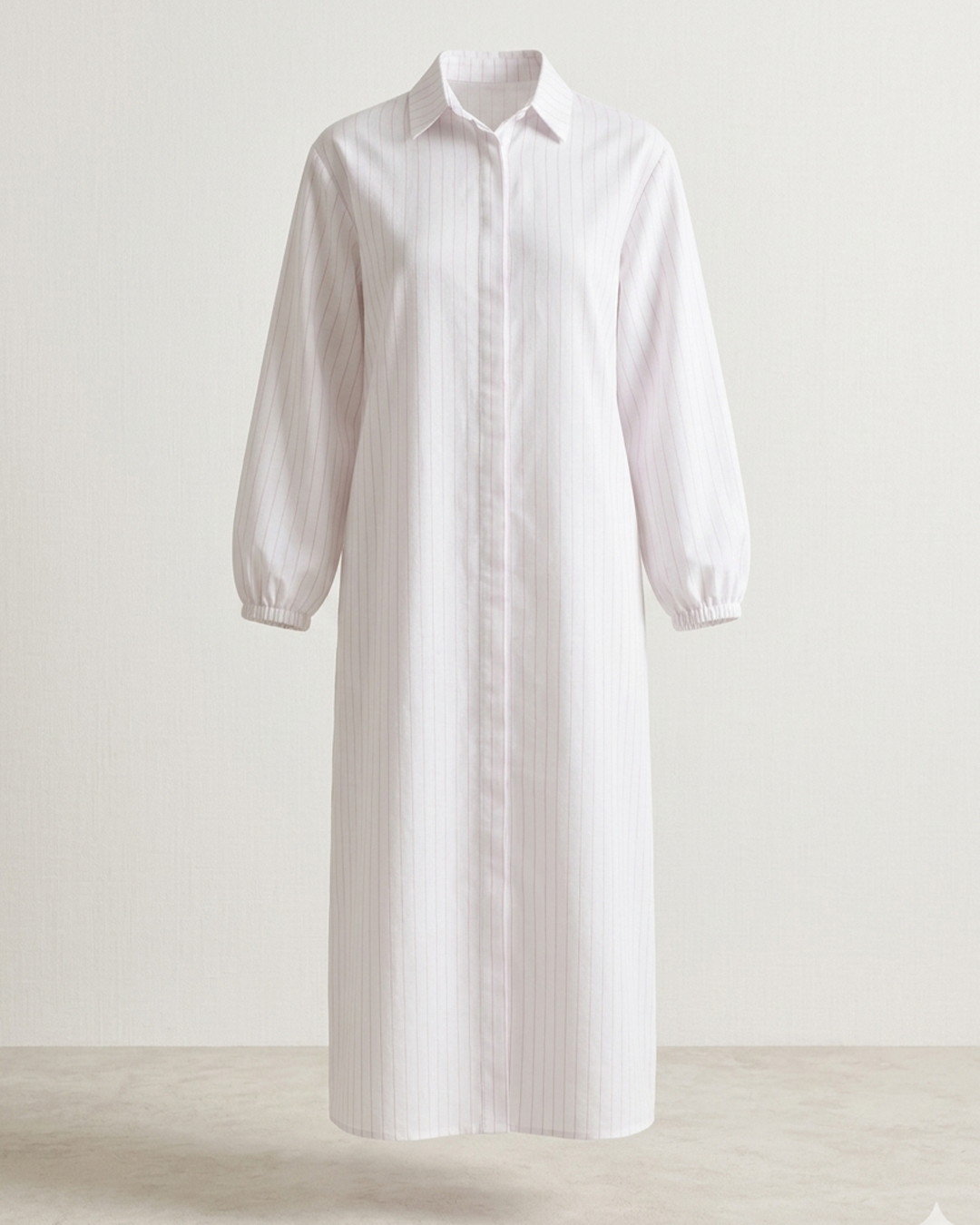 Lienar Shirt in White and Pink