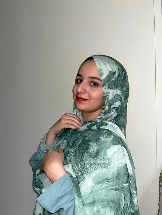 Pure Cotton Veil in green
