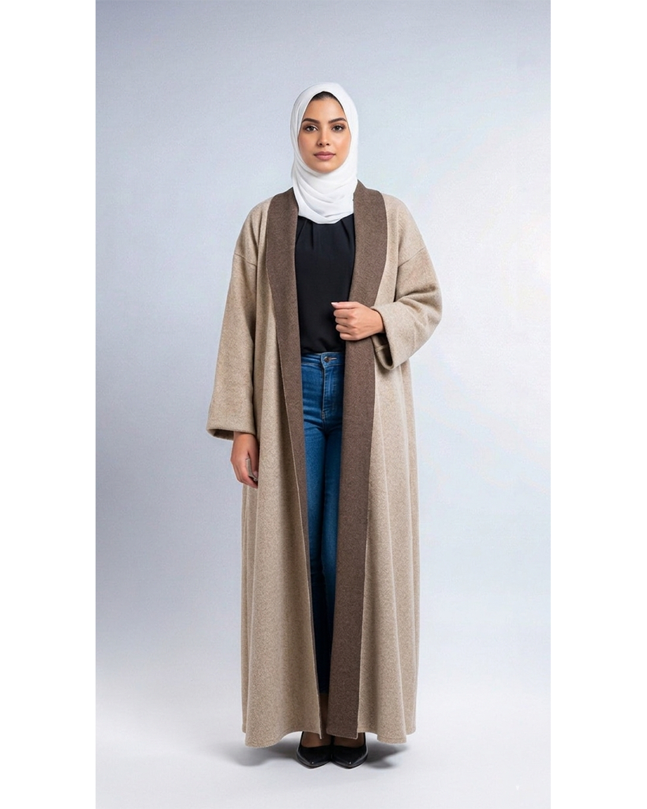 The Easy Fit Cardigan in Sand Beige