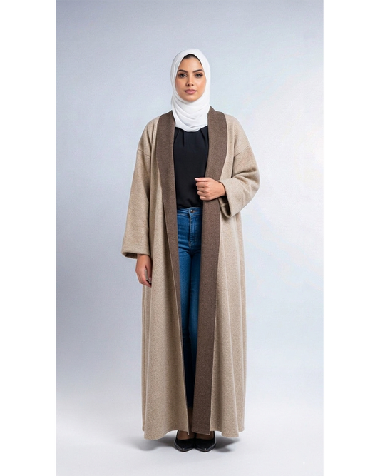 The Easy Fit Cardigan in Sand Beige