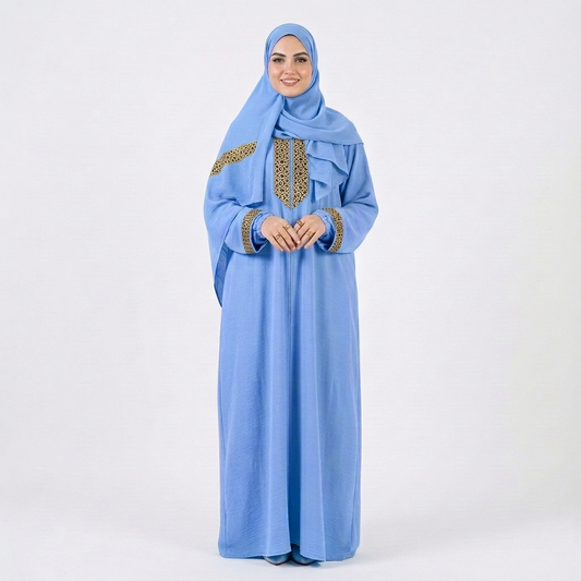 Isdal in Baby Blue and Gold