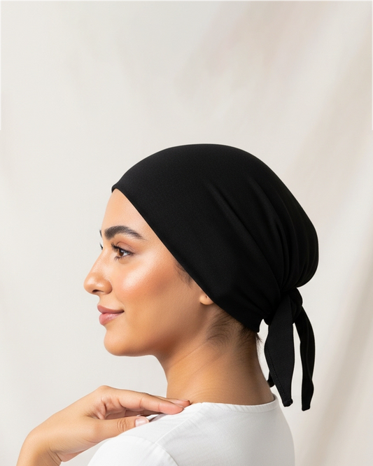 Ribbon Bandana in  black