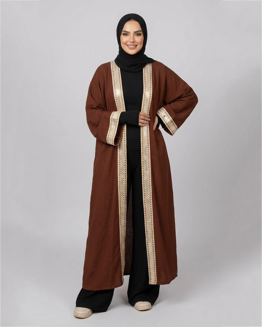 Diamond Kaftan - in Camel color