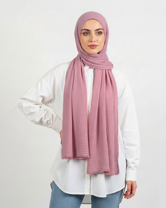 Modal spongy cotton veil in Cashmere