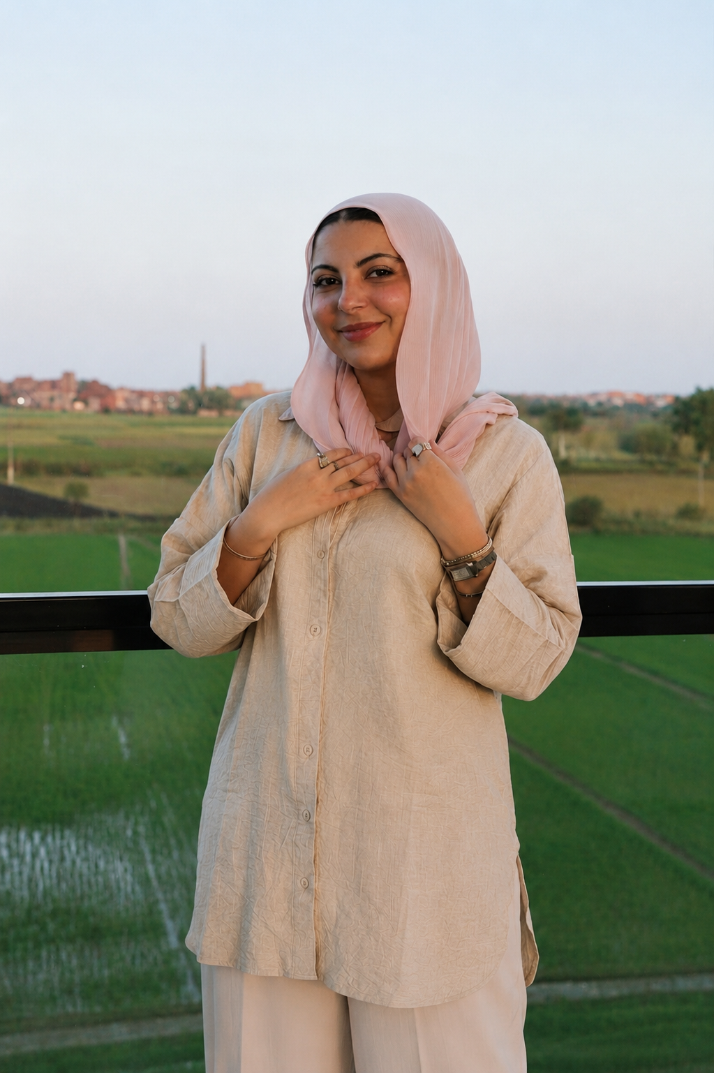 The Tall Fold Shirt in Beige
