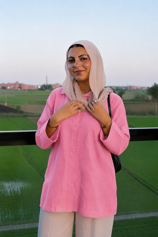 The Tall Fold Shirt in Pink
