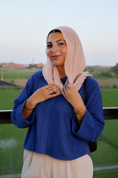 The Fold Shirt in Dark Blue