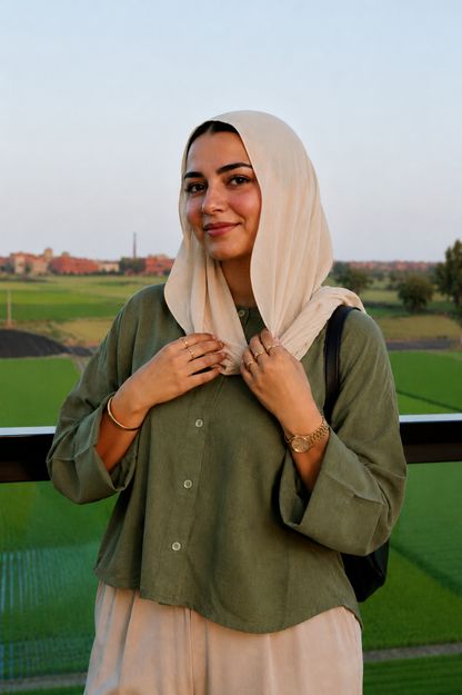 The Fold Shirt in Dark Olive
