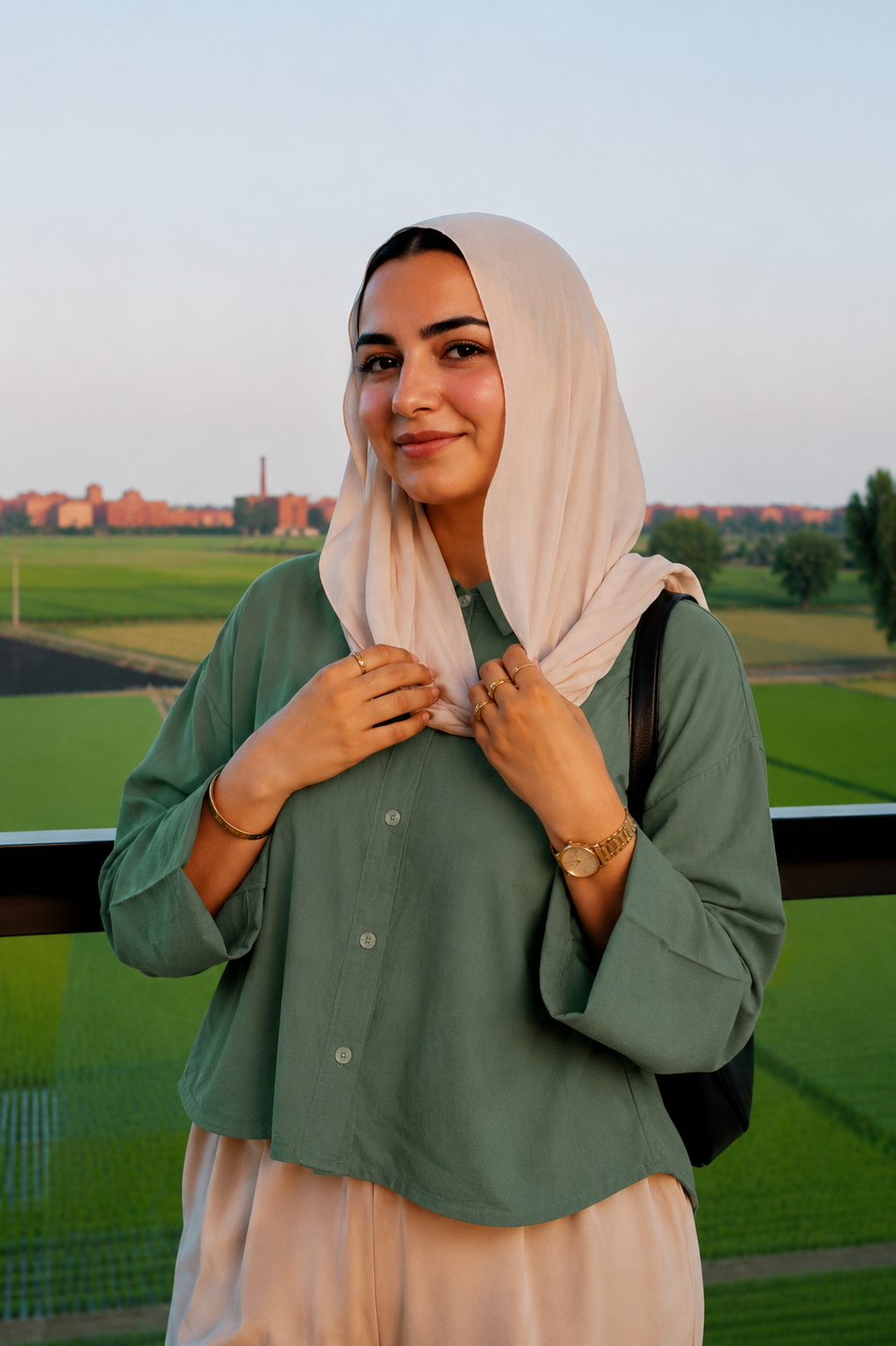 The Fold Shirt in pistachio