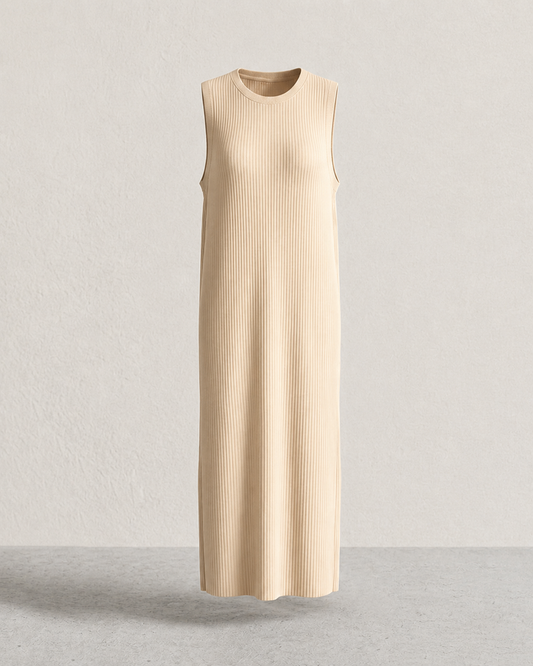 Tall Basic Rib in Beige