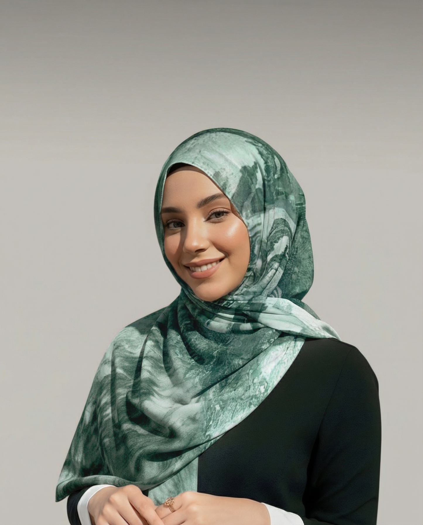 Pure Cotton Veil in green