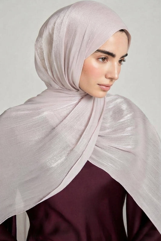 Sparkle Organza  Veil in light Cashmere