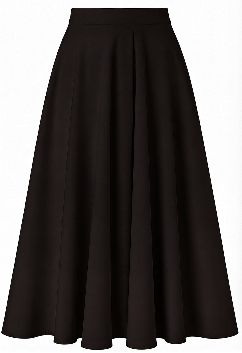 Double Cloche Skirt - in Brawn