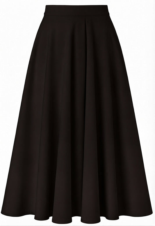 Double Cloche Skirt - in Brawn