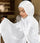 Sparkle Organza  Veil in White