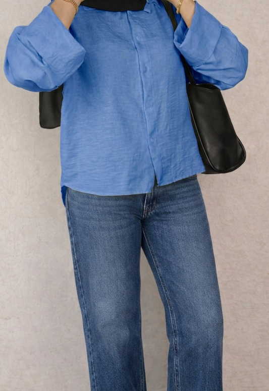 The Fold Shirt in Blue