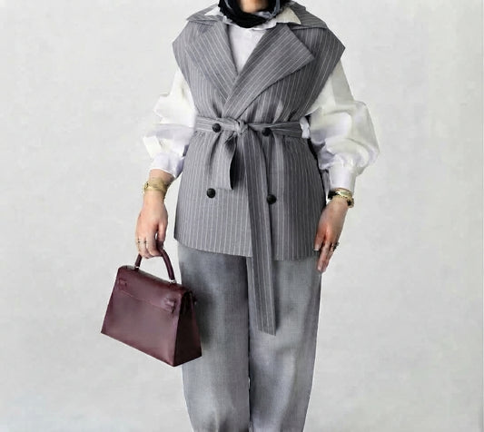 liner Blazer in Gray