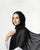 Chiffon silk  veil in Black