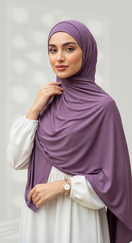 Lycra Duo Veil in Muted Purple