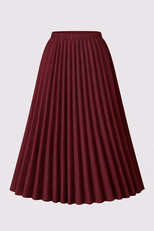 Beleseh  Skirt in Burgandy