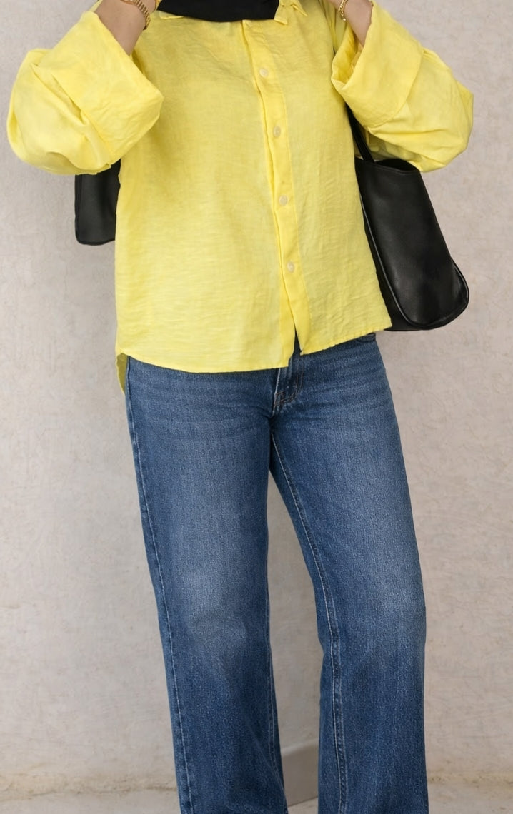 The Fold Shirt in Yellow