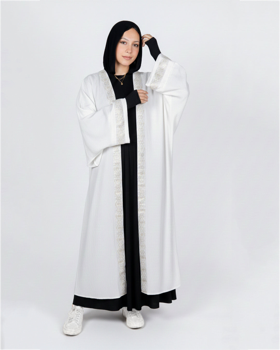 Pearly Kaftan - in White