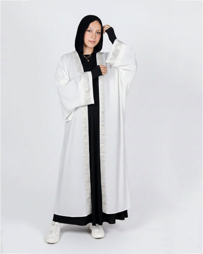 Pearly Kaftan - in White