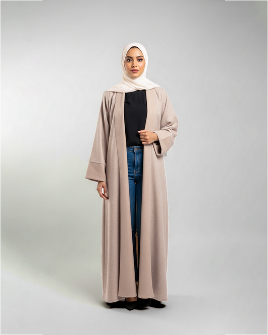 The Easy Fit Cardigan in  Beige