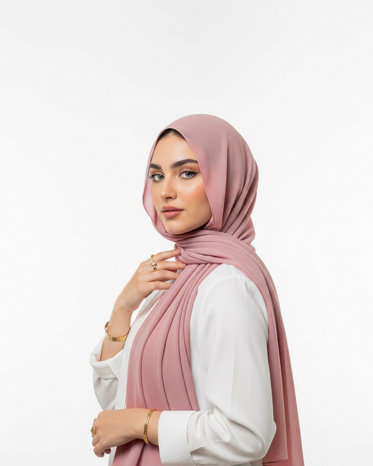 Chiffon veil in  Cashmere